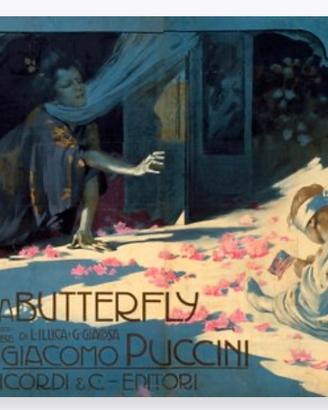 Poster d’epoca, Madama Butterfly Giacomo Puccini