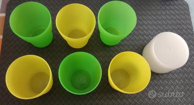 6 bicchieri in plastica morbida