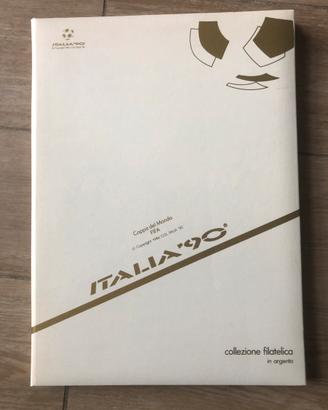 Collezione filatelica in argento Italia90
