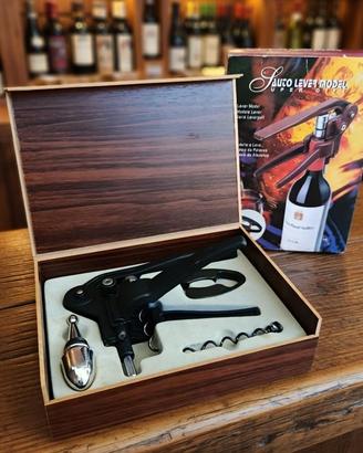 Set Cavatappi Leva PRO Cofanetto Legno