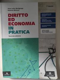 libro scolastico di diritto ed economia in pratica