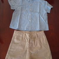 completo bambino 2 pezzi estivo