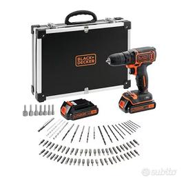 Trapano Avvitatore BLACK+DECKER 18V – 2 Batterie