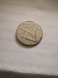 Moneta rara 10 lire 1973