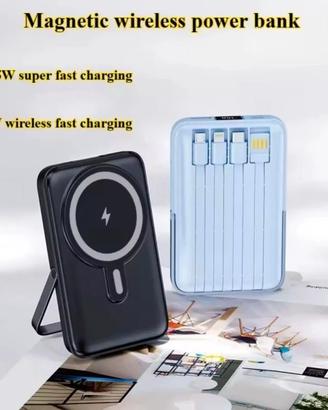 POWER BANK WIRELESS E MAGNETICO UNIVERSALE 15.000