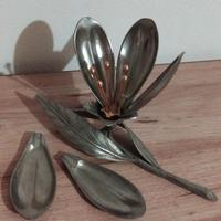 POSACENERE IN PELTRO E OTTONE VINTAGE STILE GUCCI