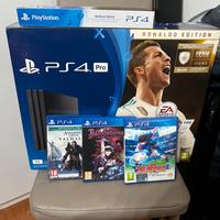 PS4 PRO + 3 giochi + Stand + Base ricarica