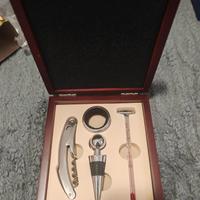 Set Accessori Vino BRANDANI in Cofanetto di  Legno