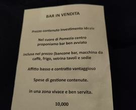 Cessione attività bar