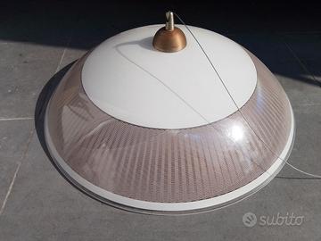 Lampadario ed una Plafoniera Vetro Vintage E.27