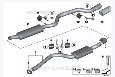 Impianto di scarico bmw 123d