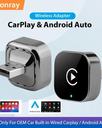 CarPlay e Adattatore Wireless Android Auto,