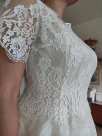 abito da sposa vintage in pura seta anni 50