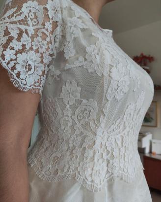 abito da sposa vintage in pura seta anni 50