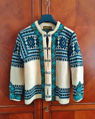 NORDSTRIKK cardigan norvegese pura lana donna XS S