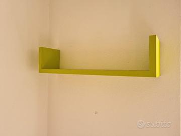 3 Mensole da parete verdi