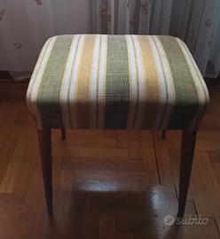 Sgabello imbottito vintage