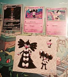 Pokemon collezione con adesivi Gothitelle 211 Prom