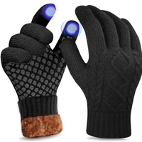 Guanti invernali termici touchscreen in lana , cal