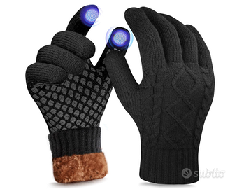 Guanti invernali termici touchscreen in lana , cal