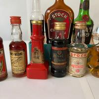 Lotto 18 Mini Bottiglie Alcolici/Liquori Vintage