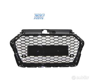 GRIGLIA PER AUDI A3 16- LOOK RS3 NERO