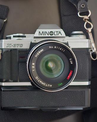 Macchinetta Minolta X-370 + Obiettivo 28mm