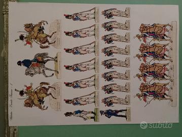 Stampa soldatini di carta Waterloo.