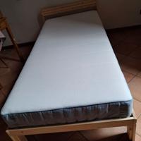 Letto singolo ikea Neiden e materasso