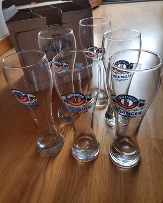 set bicchieri da birra Erdinger