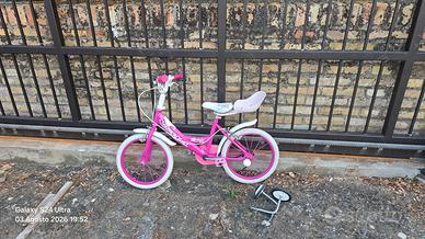 bicicletta da bambina da 16 con rotelle 