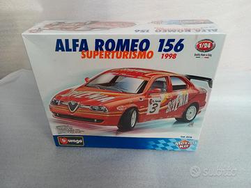 modello burago alfa 156 dtm kit sigillato 