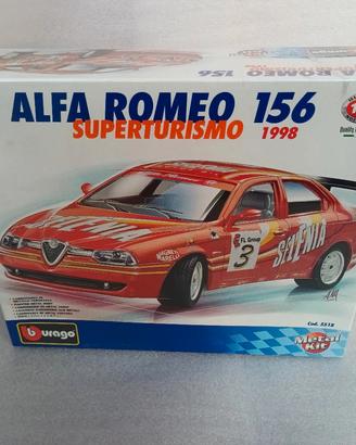 modello burago alfa 156 dtm kit sigillato 