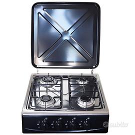 Fornello a gas 4 fuochi da appoggio 50x50