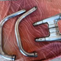 collettori scarico in doppia canna vintage