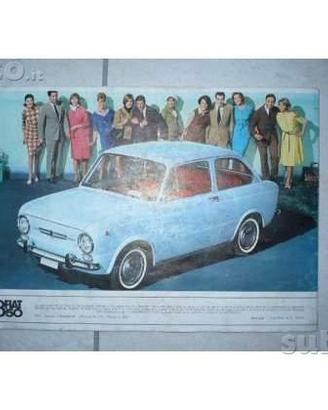 Fiat 850 brochure pubblicitaria d'epoca