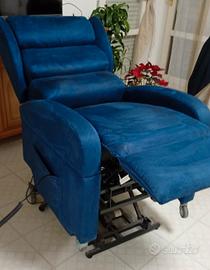Poltrona Relax elettrica reclinabile con ruote