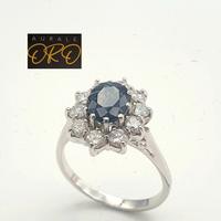 COD.597.23 ANELLO ORO BIANCO 18KT 750