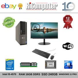PC Completo i5 16GB RAM SSD 240GB Monitor 24