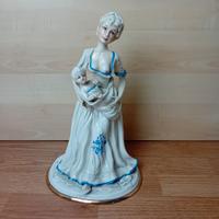 Statua in porcellana Bellinaso Madre con bambino