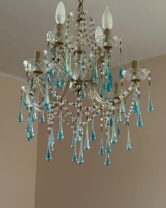 Lampadario in vetro di murano