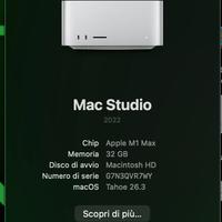 Apple Mac Studio 2022 – M1 Max – 32GB RAM