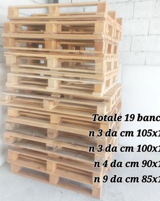 BANCALI - Lotto 19 bancali varie misure 