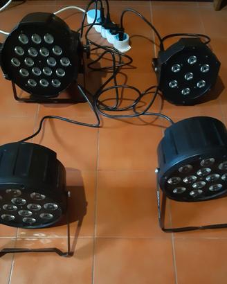 Par led dj effetti multicolore karaoke live feste