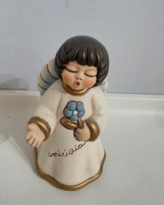 Angelo THUN “Micioio” con Fiore Azzurro – Ceramica