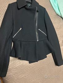 Peplum Coat Zara Woman Taglia M