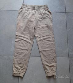 pantaloni tuta color avorio