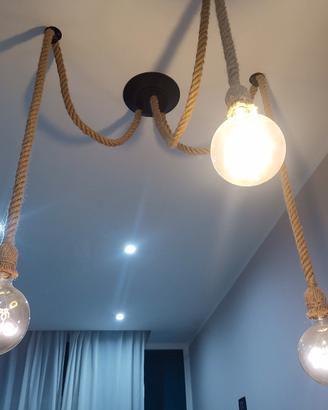 lampadario a corde sospeso