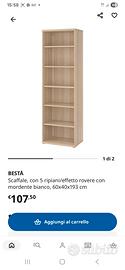 Libreria besta effetto legno 