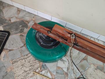 Lampada da biliardo vintage verde, anni 70